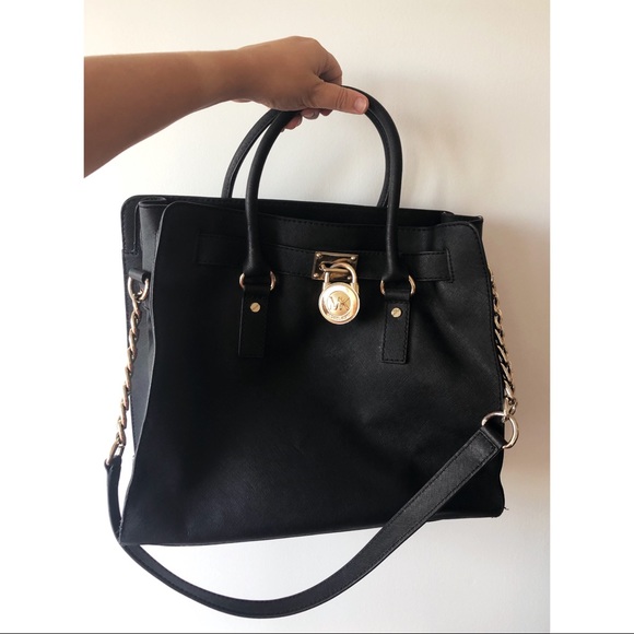 Michael Kors Large Hamilton Tote in Black - Picture 1 of 3